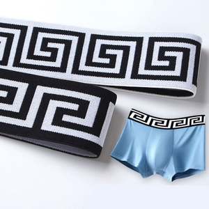 Bande élastique large en tissu nylon tissé réfléchissant enduit à bas prix pour vêtements, sous-vêtements et ceintures - Product Image 1