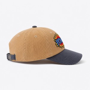 Casquette de baseball personnalisée en velours côtelé avec logo imprimé par transfert thermique, 6 panneaux structurés, visière incurvée, tendance, vente en gros - Product Image 3