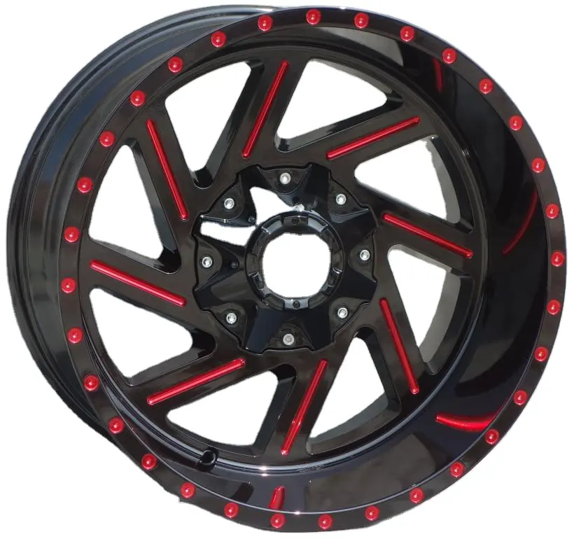 R20インチ20X10オフロードピックアップ4 × 4トラック深いリップ合金ホイールリムPCD 6X139.7 5X150 5X114.3 JWL/VIA