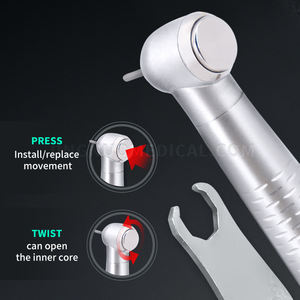 Turbina <span class=keywords><strong>Dental</strong></span> de Alta Velocidad Jingnuo con 5 LED, Cabezal Estándar, 1 Spray de Agua, Turbina Metálica con Certificación CE para Uso <span class=keywords><strong>Dental</strong></span> - Product Image 5