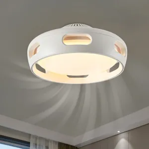 Full spectrum Smart Bedroom leafless Air Circulation Fan light Round 360 degree full ventilation ceiling fan light