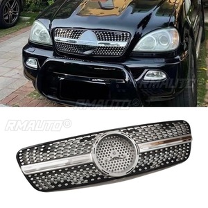 Kit carrosserie pour Mercedes Benz ML W163 1998-2004, calandre de pare-chocs, grilles de course, calandre décorative avant, pièce extérieure - Product Image 2