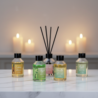 Diffuseur de parfum en verre surdimensionné, coloré, personnalisable, longue durée, sans phtalates, pour salle de bain