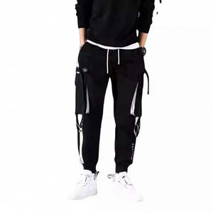 Pantalones Cargo Holgados de Hombre al por Mayor con Cintura Elástica, Estilo Casual, con Parches y Diseño de Moda - Product Image 5