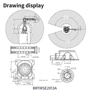 Robot de peinture industriel automatisé Axis, machine de pulvérisation à bras robotisé, type trompe d'éléphant, charge utile 13 kg, portée 1850 mm, moteur PLC - Product Image 2