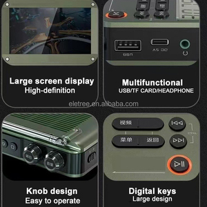 Reproductor MP4 Portátil con Pantalla LCD de 4.3 Pulgadas, Altavoz BT, Multibanda, Batería Recargable Integrada, <span class=keywords><strong>Radio</strong></span> FM - Product Image 2