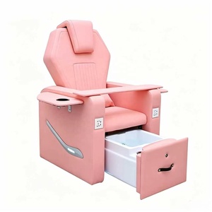 Fauteuil de pédicure électrique réglable avec massage par remous, canapé spa inclinable pour salon de manucure, beauté et extension de cils - Product Image 4