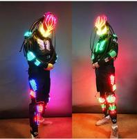 Décoration de fête populaire, vêtements de spectacle Rave lumineux, robe fantaisie de fête, Costume lumineux de Robot de danse à LED, 2023