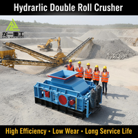 Concasseur à double rouleaux APEX ISO CE 2PGY800x800 avec moteur AC, hydraulique automatique, 40-50tph, pour agrégats de carrière, économe en énergie, faible bruit