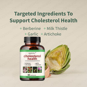 CC OEM TK Vente chaude Capsules pour la santé du cholestérol Gestion du cholestérol Chardon-Marie Ail Globe Artichaut 60 capsules - Product Image 4