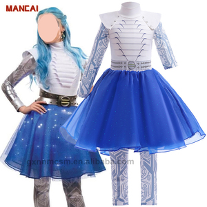 2 uds Halloween niñas animadora TV película vestir trajes ropa niños carnaval Cosplay fiesta <span class=keywords><strong>Zombies</strong></span> <span class=keywords><strong>3</strong></span> Alien Addison <span class=keywords><strong>disfraz</strong></span> - Product Image 1
