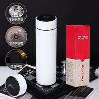 Thermos intelligent à affichage de température, design élégant, pour le thé et le café, avec séparation thé-eau, en gros