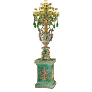 Colour men chai Đèn sàn vải Chụp đèn trang trí hoàng gia Tòa Án hội trường Đèn sàn bài đứng đầu đèn - Product Image 1