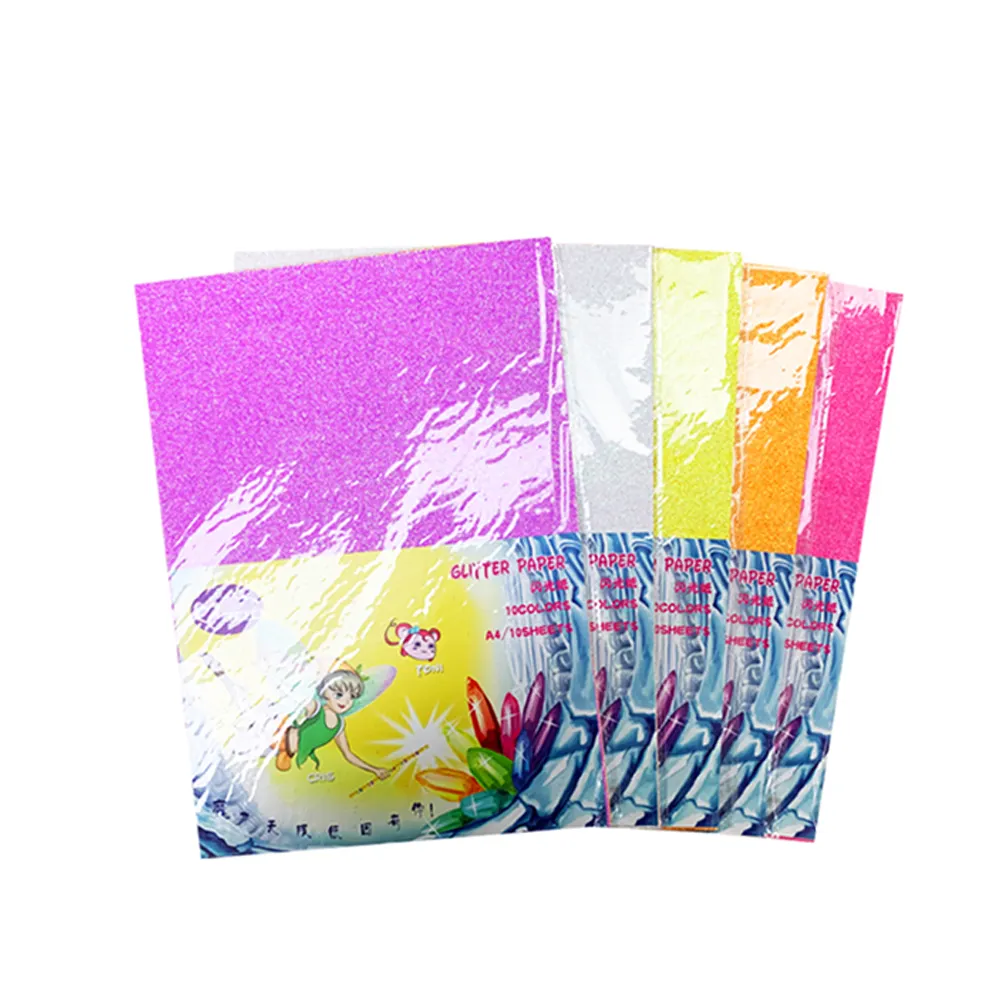 Papel de purpurina para manualidades, disponible en varios colores, para tarjetas A3