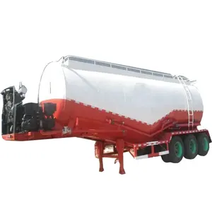 3 Assen Jiyake Kant Achter Water Hek Kiepper Skelet Dump Truck Oplegger Zijwand Brandstof Flatbed Bulk Lading Cement Oplegger