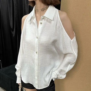 Elegante Maglione <span class=keywords><strong>Blu</strong></span> Lavorato a Maglia con Colletto in Pizzo, Maniche Corte, Stile Vintage per <span class=keywords><strong>Donna</strong></span> - Product Image 6