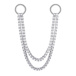 Piercing Stories 14K Sólido Doble Caja Cadenas Piercing - Product Image 2