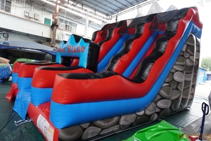 Toboggan gonflable commercial à double voie, modèle <span class=keywords><strong>Mont</strong></span> <span class=keywords><strong>Blanc</strong></span>, pour enfants et adultes, idéal pour la location dans les parcs d'attractions extérieurs - Product Image 3