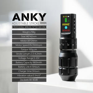 เครื่องสักไร้สาย TREX ANKY 1800mAh ปรับระยะชักได้ <span class=keywords><strong>2.3</strong></span>-4.2 มม. สำหรับงาน Dotwork ระดับมืออาชีพ เหมาะสำหรับศิลปินมือใหม่ ศิลปะบนร่างกาย - Product Image 6