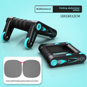 Equipo de fitness <span class=keywords><strong>para</strong></span> el hogar <span class=keywords><strong>para</strong></span> hombres y mujeres, <span class=keywords><strong>rueda</strong></span> plegable de ABS hecha de plástico de hierro de acero <span class=keywords><strong>para</strong></span> <span class=keywords><strong>flexiones</strong></span> de músculos abdominales <span class=keywords><strong>para</strong></span> uso doméstico - Product Image 6