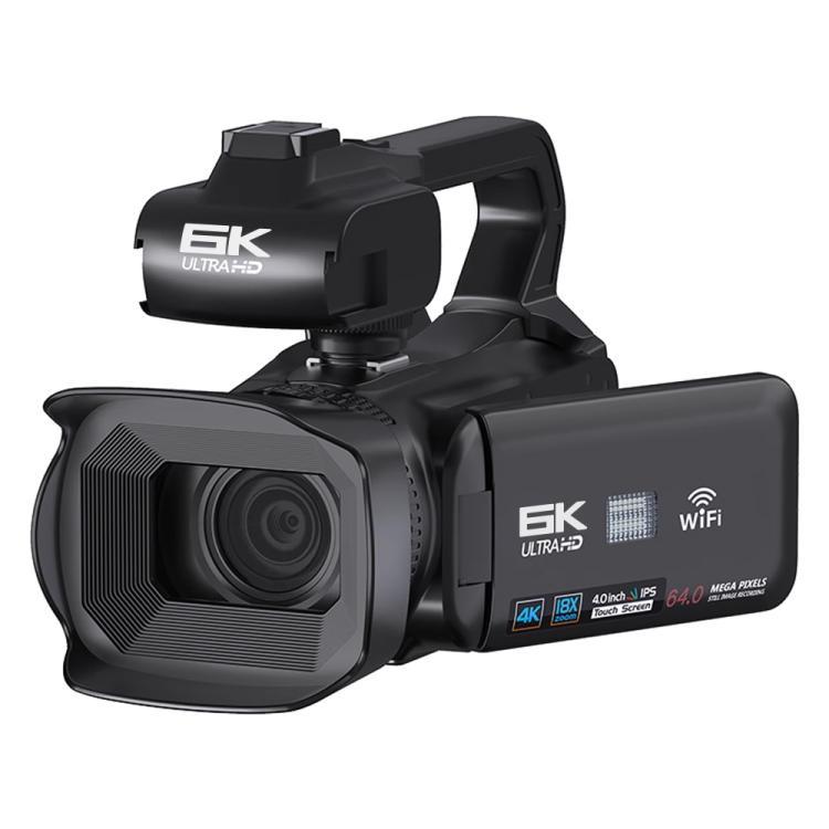 RX200 64MP 6K Camcorder with 18X Zoom, 4-Inch Touch Screen, HD