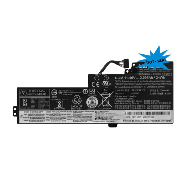 Original T470 T480 01AV420/419/421/489 A285A475 SB10K97578 Laptop Battery