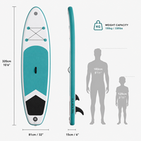 Planche à pagaie gonflable personnalisée certifiée CE ISO 9001, design polyvalent à 3 pagaies en PVC/EVA pour les lacs et les rivières