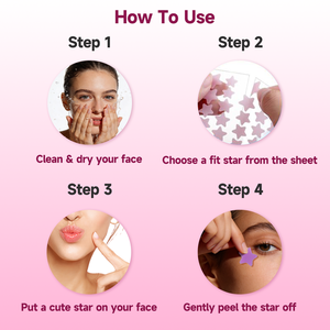 Adesivi per <span class=keywords><strong>Tatuaggi</strong></span> Viso, Copertura per Cicatrici e Macchie, Correzione Segni dell'Acne, Patch a Stella per Brufoli - Product Image 6
