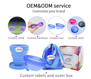 Furuize 100% anneau de traction en silicone de qualité médicale <span class=keywords><strong>disque</strong></span> menstruel respectueux de l'environnement et réutilisable adapté aux menstruations - Product Image 4