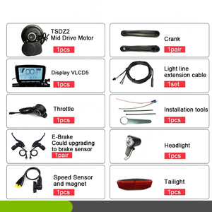 Kit de conversion électrique en aluminium <span class=keywords><strong>Tongsheng</strong></span> <span class=keywords><strong>TSDZ2</strong></span> avec moteur central 250W 350W <span class=keywords><strong>500W</strong></span> <span class=keywords><strong>36V</strong></span>/48V, écran LCD et couple maximal de 80 N.m - Product Image 4