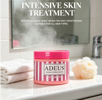 Crème Corporelle Brésilienne Raffermissante, Chauffante et Hydratante, Parfum Floral, Anti-Cellulite et Vergetures, Vente en Gros