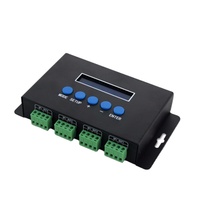 Bincolor BC-204 4端口Artnet至SPI/DMX转换器2720像素支持各种发光二极管驱动IC以太网像素灯控制器