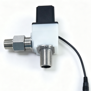 Solenoid Valve for Faucet, 1/2" Inlet & Outlet with 3/8" Adapter, Water Control Electromagnetic Valve Replacement - Product Image 1