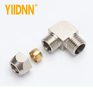 Raccordo a Gomito Maschio a 90 Gradi <span class=keywords><strong>PL</strong></span>, Raccordo in Ottone KLL, Gomito ad Angolo Retto in Rame, Connettore Rapido per Tubo dell'Aria con Blocco - Product Image 4