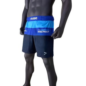 Professional <b>Grappling</b> Men's Wrestling <b>Shorts</b> Quick Dry Breathable Reinforced Seam Side Slit Cut Hem for BJJ MMA Training - Product Image 2