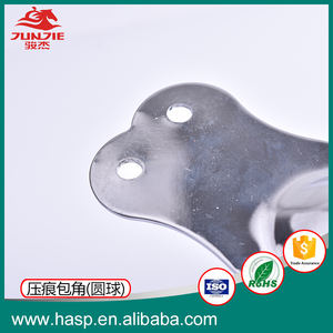 טיסה מקרה חלקי פלדה קלה כרום מצופה קצה כדור פינת מגן - Product Image 5