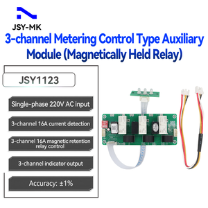 Módulo Auxiliar de Control de Medición Monofásico de 3 Canales JSY1123 de 16A, Relé de Retención Magnética, Placa de Control de Entrada de CA de 220V - Product Image 2