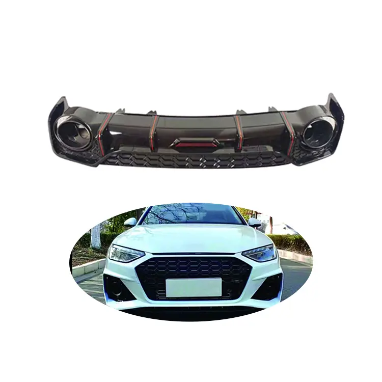 רכב חלקי גוף מפזר אחורי פלסטיק bumper האחורי משדרג rs4 עבור audi a4 סגנון 2021