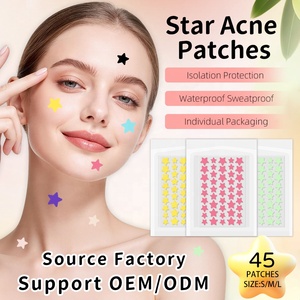 Parches para el Acné Facial, Parches Hidrocoloides con Forma de Estrella, Cubre Granos con Diseño de Estrella, Adhesivos Coloridos para Granos (8mm, 10mm y 12mm) | 45 Unidades - Product Image 2