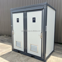Remorque de salle de bain portable Toilette mobile de luxe Conteneur de toilette portable préfabriqué durable Wc mobile modulaire Maisons préfabriquées