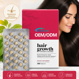 Comprimés de croissance capillaire pour femmes, marque privée OEM, supplément capillaire à la biotine et au collagène, réduit la chute des <span class=keywords><strong>cheveux</strong></span>, favorise des <span class=keywords><strong>cheveux</strong></span> plus épais et plus volumineux - Product Image 1