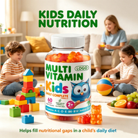 Gummies multivitaminés pour enfants en marque blanche OEM – Complément vitaminique végétarien sans gluten pour enfants