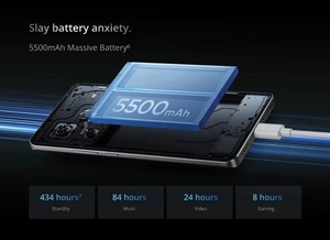 Smartphone Realme GT <span class=keywords><strong>6</strong></span> 5G au design barre, processeur Snapdragon 800 Series Octa Core, écran OLED FHD de <span class=keywords><strong>6</strong></span>,7 pouces, 120 Hz, charge rapide 65 W, 5000 mAh - Product Image 6