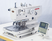 Machine à coudre industrielle à entraînement direct contrôlée par ordinateur JUITA JT-9820, machine à boutonnières ronde, machine à coudre à lit plat manuelle