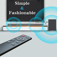 Subwoofer, TV ve PC ses yükseltme, BS-18E kanal, Aux/USB/optik/koaksiyel/RCA girişleri ile 2.1 yatay ses çubuğu