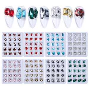 20 piezas/caja, Diamantes de Imitación para Decoración de Uñas en 3D, Cristales Planos con Forma de K9 - Product Image 2