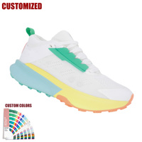 2025 personnalisé léger résistant à l'usure respirant maille baskets pour hommes nouveau Style à lacets chaussures de course tendance de la mode pour la marche