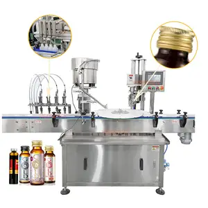 Automatische Fläschchen abfüll maschine Augentropfen Flüssiger Sirup Oral Filling Capping Mono block Machine