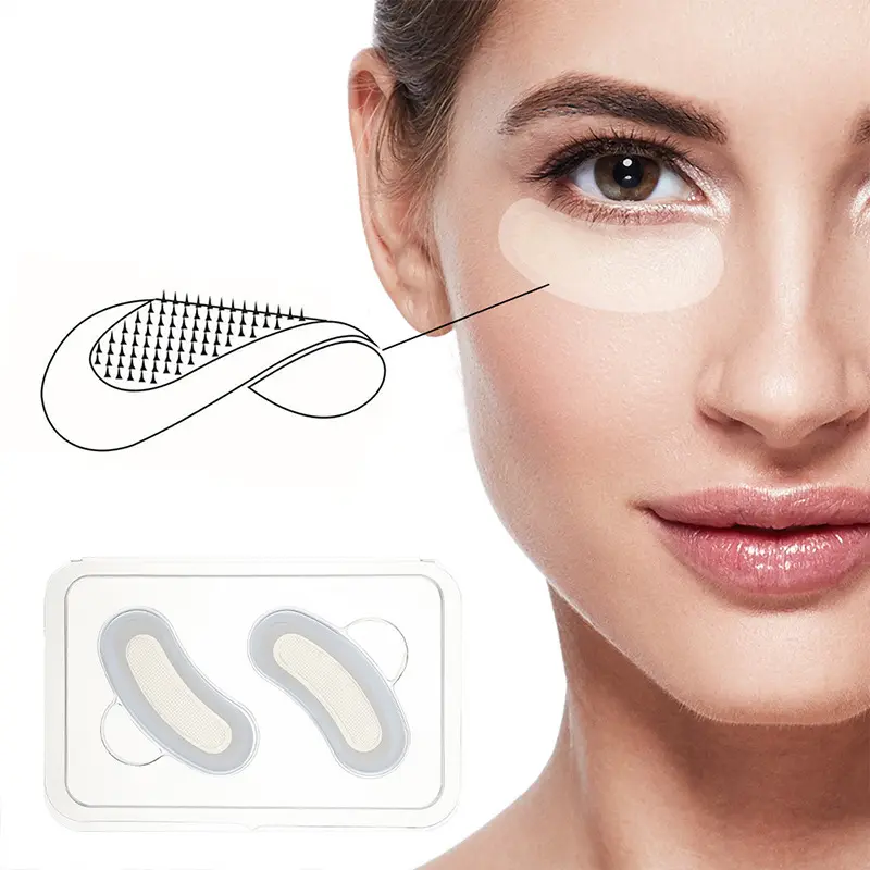 Nano Microneedling göz bandı es mikro iğne çözülme hyaluronik Acide microeyes altında gözler için göz bandı mikro iğne yama