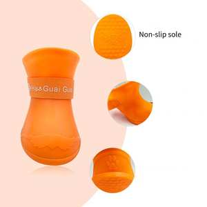 Producto <span class=keywords><strong>para</strong></span> mascotas, 4 unidades/juego, zapatos <span class=keywords><strong>de</strong></span> lluvia <span class=keywords><strong>para</strong></span> <span class=keywords><strong>perros</strong></span>, botines <span class=keywords><strong>para</strong></span> cachorros, zapatos <span class=keywords><strong>de</strong></span> lluvia antideslizantes portátiles <span class=keywords><strong>de</strong></span> goma impermeables <span class=keywords><strong>para</strong></span> <span class=keywords><strong>perros</strong></span> y gatos - Product Image 4
